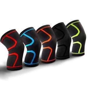 1 Piece Of Elastic Knee Pads Basketball And Volleyball Knee Supports Elastic Nylon Compression Straps For